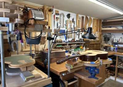 Inside the Vincent Guitars workshop in San Diego